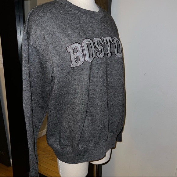 New York Popular Grey “BOSTON” Sweatshirt - Large - Picture 2 of 7